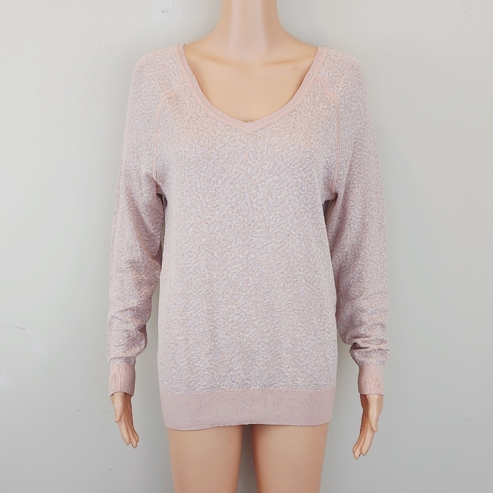 Loft blush /nude long sleeve sweater top size S